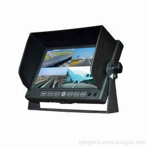 Car Parking Assist System with 7-inch TFT Monitor 4Ch AV Input and 4CH Video Recorder Function